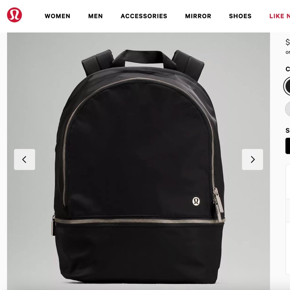 Perfect condition, new lululemon black onyx backpack